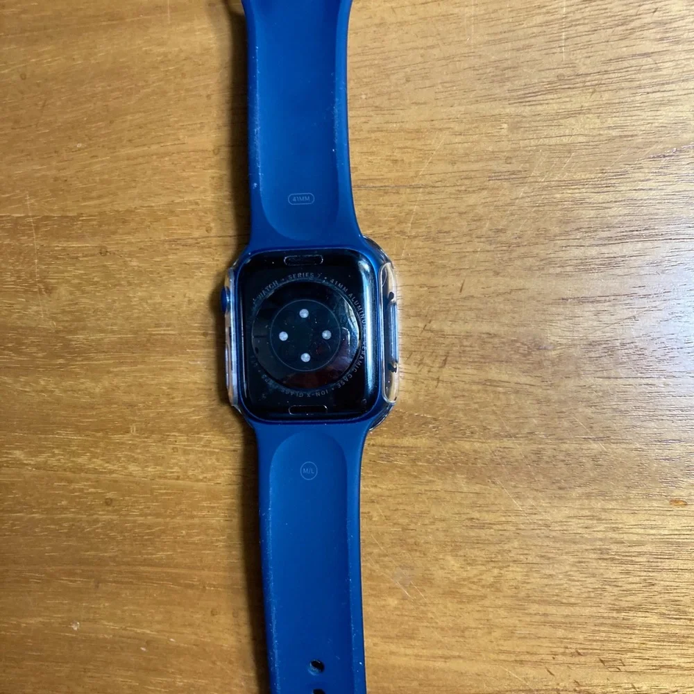 Apple Watch Series 7 GPS + Cellular ,Abyss Blue case + 41mm and 45mm bands - Picture 10 of 11